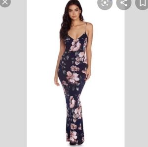 Gorgeous fall wedding maxi dress size Large